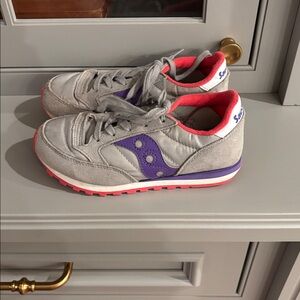 Saucony size 12.5 Gray and Red Sneakers